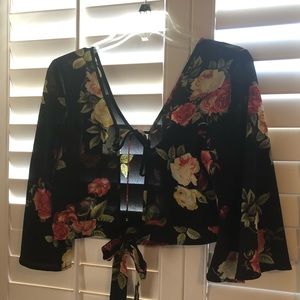 Floral crop top